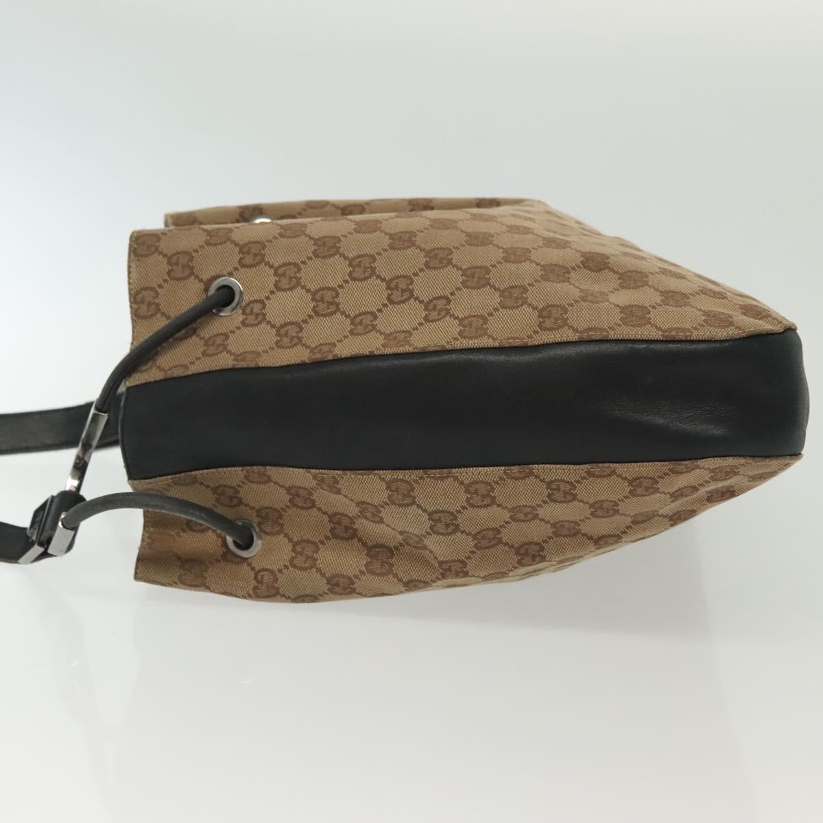 GUCCI GG Canvas Shoulder Bag Beige Gold 001 3746 Auth fm4857
