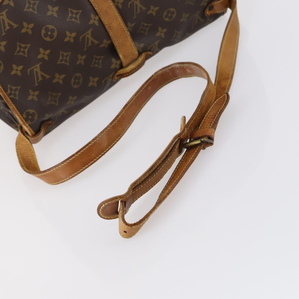 LOUIS VUITTON Monogram Saumur 35 Shoulder Bag M42254 LV Auth fm4858