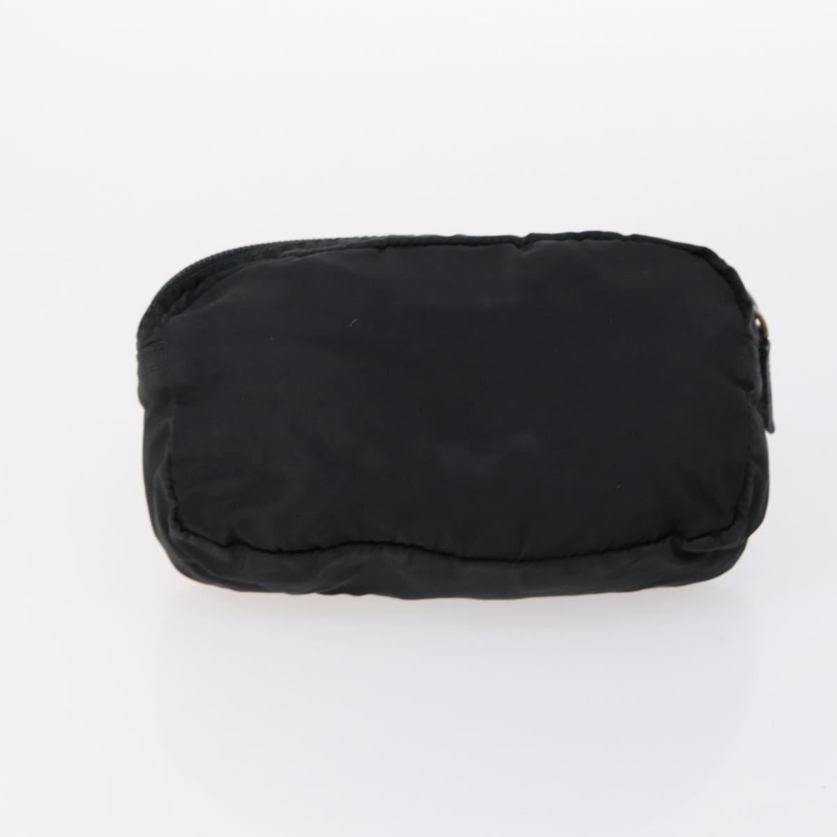 PRADA Pouch Nylon 4Set Black Brown Auth fm4859