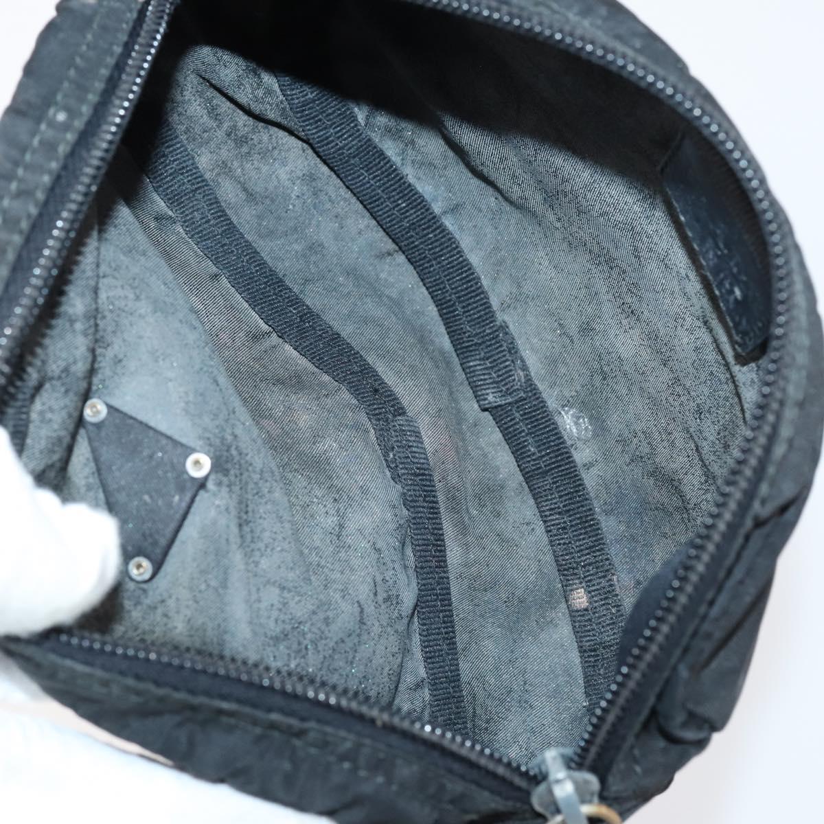 PRADA Pouch Nylon 4Set Black Brown Auth fm4859