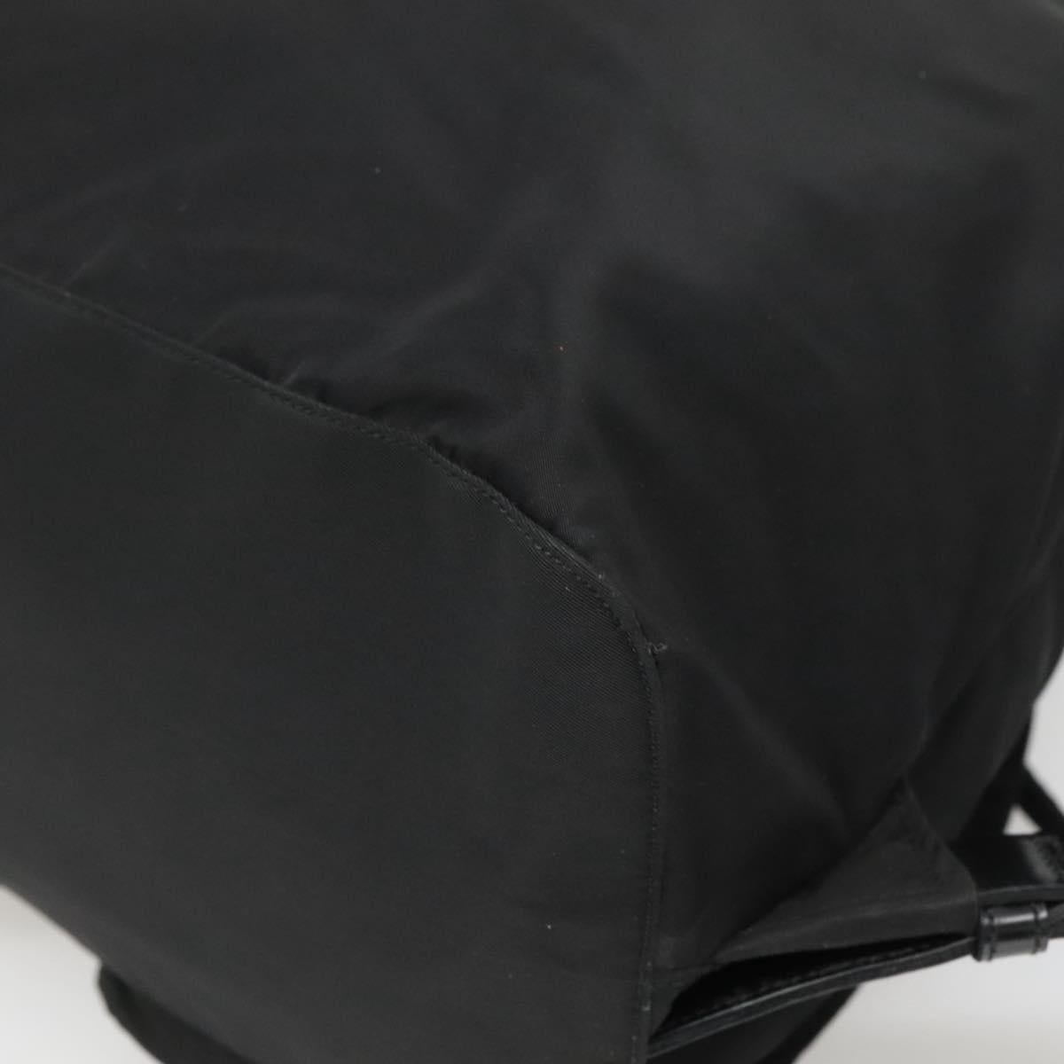 PRADA Backpack Nylon Black Silver Auth fm4864
