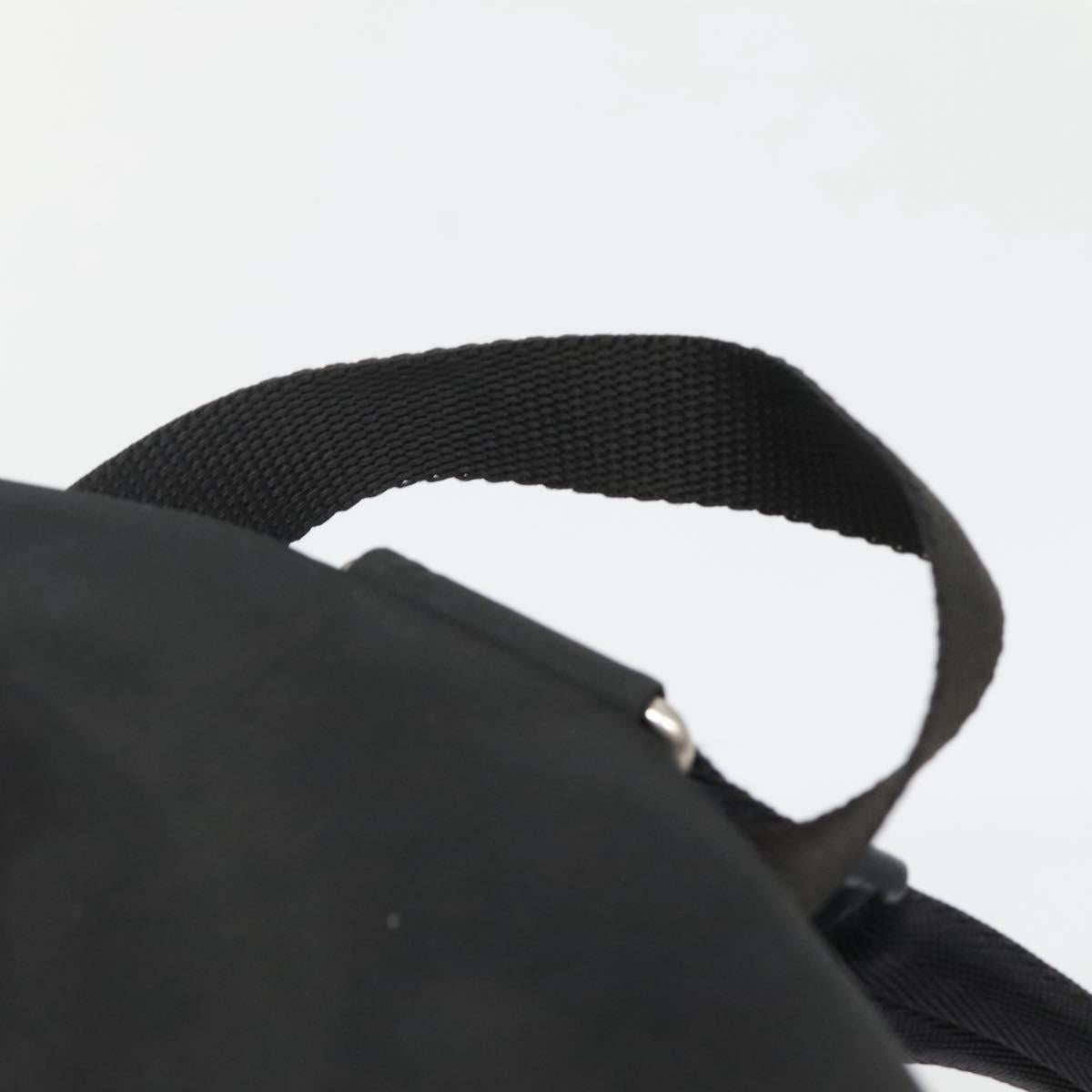 PRADA Backpack Nylon Black Silver Auth fm4864