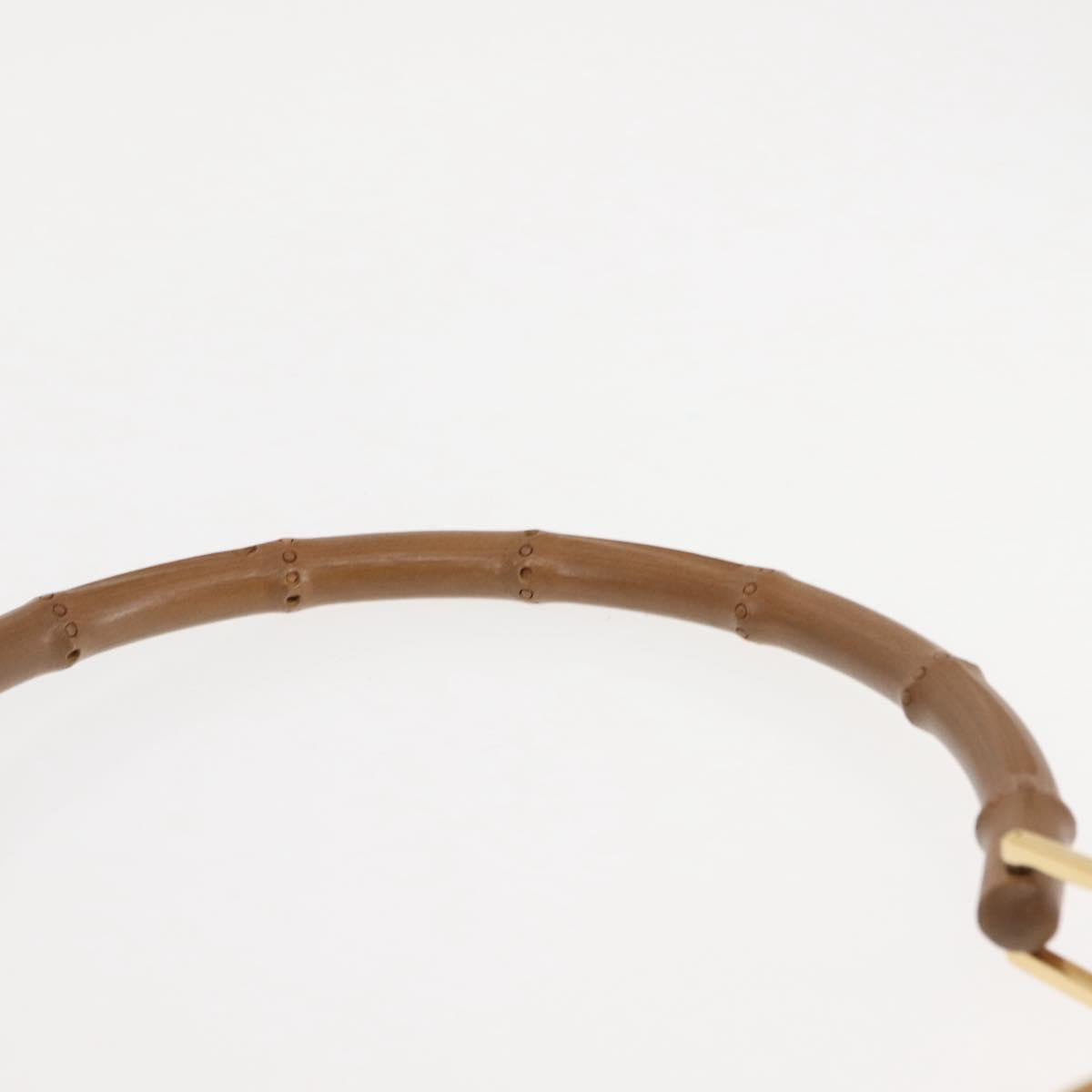 GUCCI Bamboo Jackie Shoulder Bag Suede Leather Brown Gold 001 4061 Auth fm4867