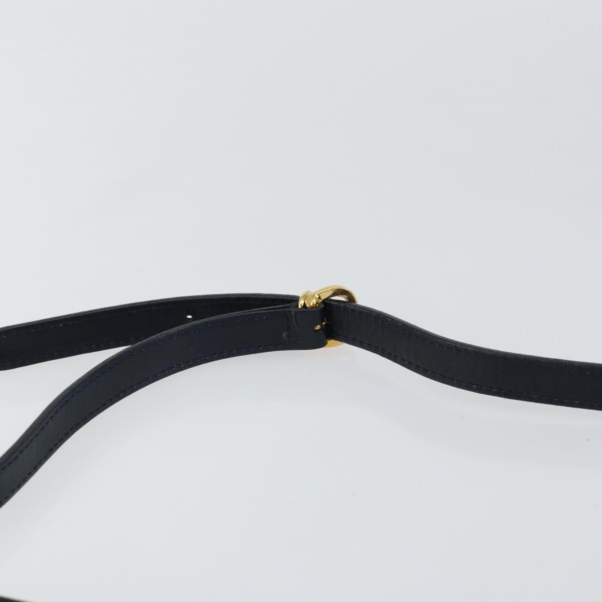 GUCCI Micro GG Supreme Shoulder Bag PVC Navy Gold 007 56 0095 Auth fm4868