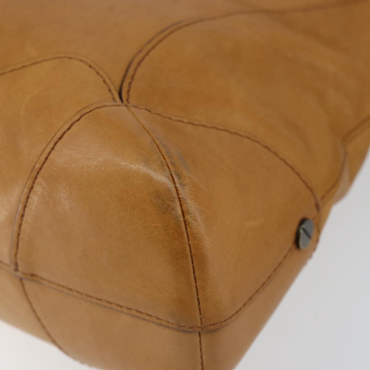 Chloe Shoulder Bag Leather Beige Auth fm4877