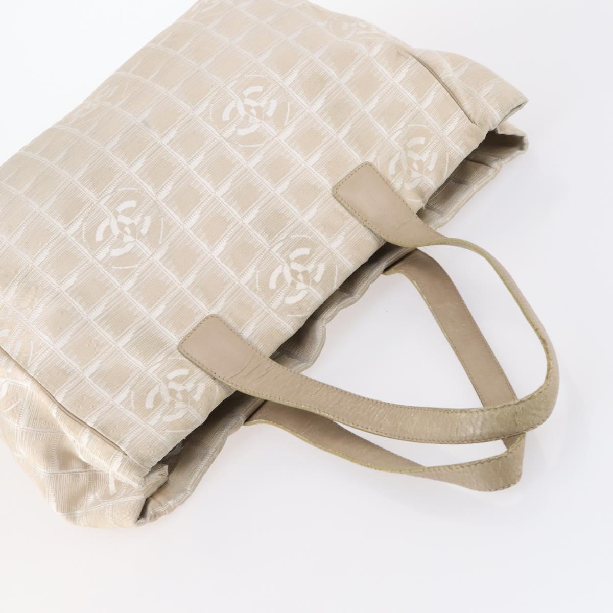 CHANEL New Travel Line Tote Bag Nylon 2Set Pink Black CC Auth fm4888