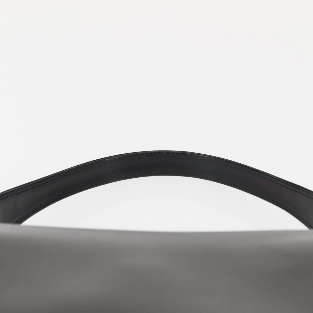 GUCCI Interlocking Hand Bag Leather Black Gold Auth fm4894