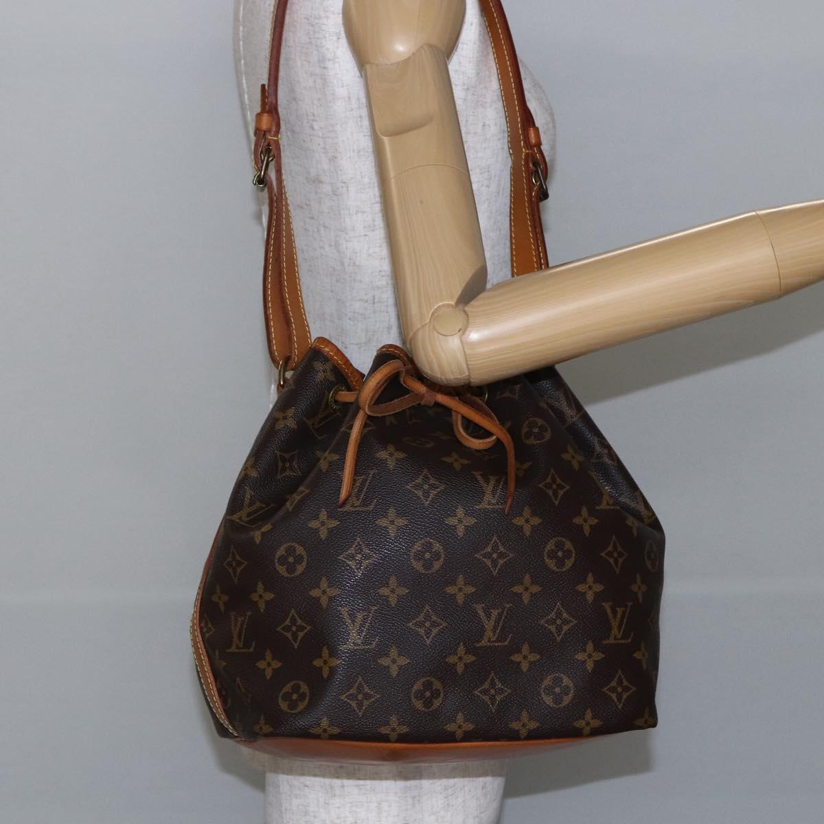 LOUIS VUITTON Monogram Petit Noe Shoulder Bag M42226 LV Auth fm4899