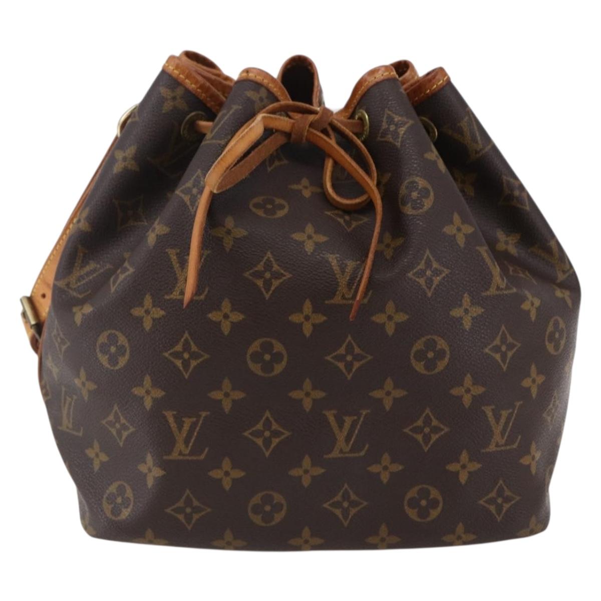 LOUIS VUITTON Monogram Petit Noe Shoulder Bag M42226 LV Auth fm4899