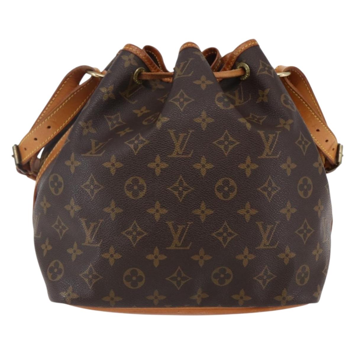 LOUIS VUITTON Monogram Petit Noe Shoulder Bag M42226 LV Auth fm4899