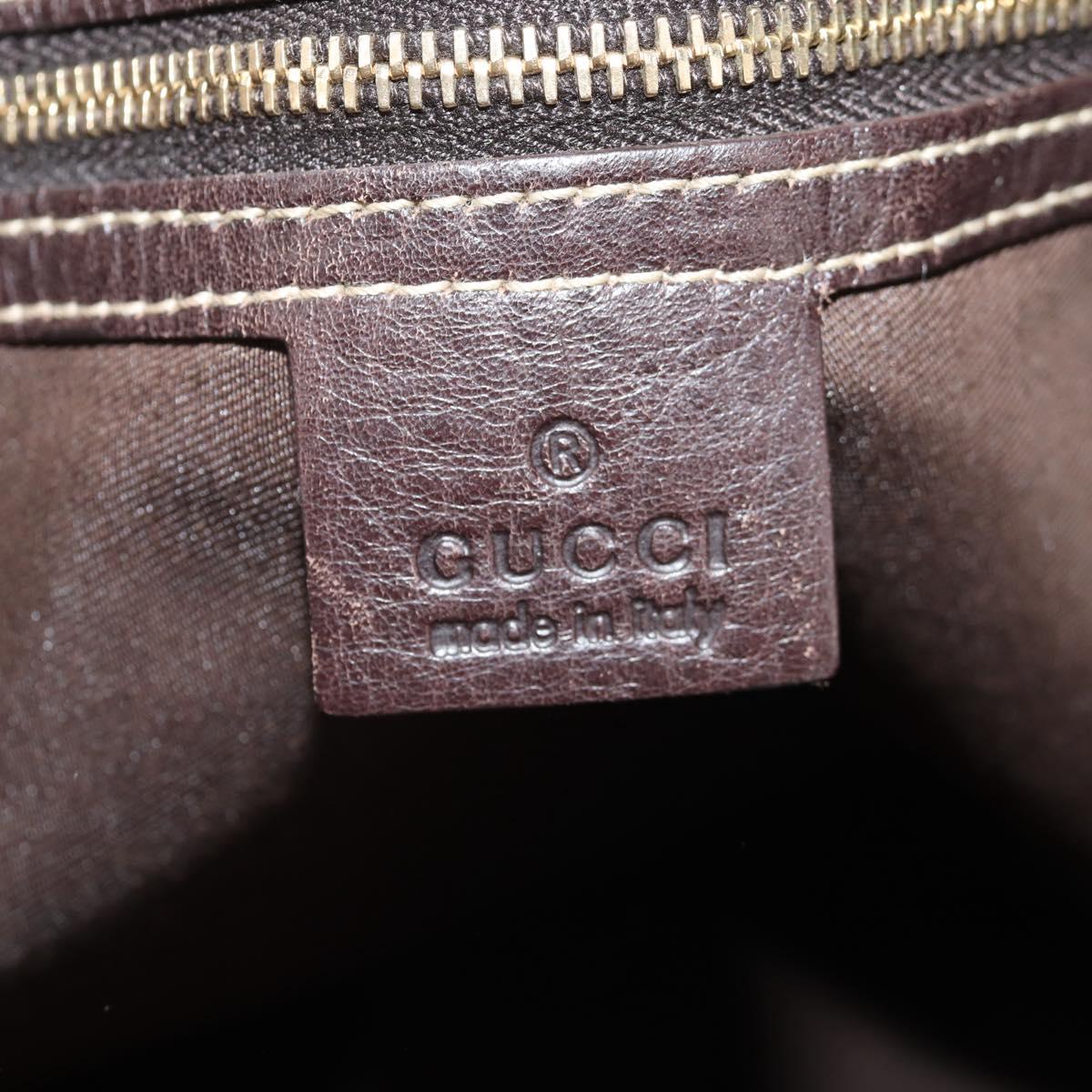 GUCCI GG Canvas Tote Bag Beige Gold 162900 Auth fm4900V