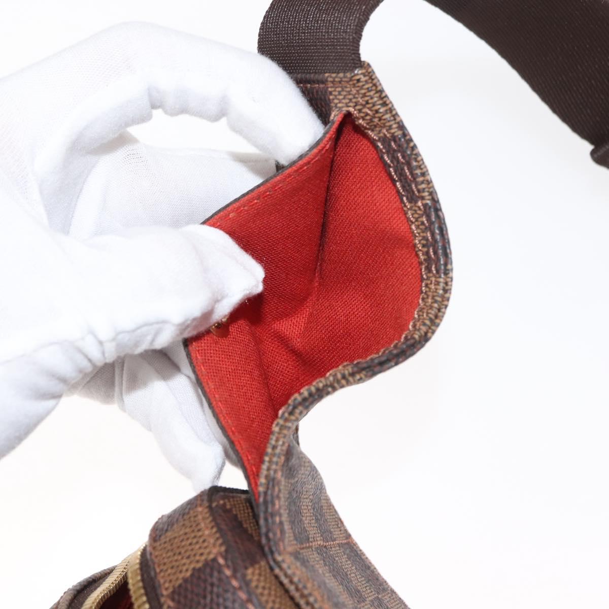 LOUIS VUITTON Damier Ebene Geronimos Shoulder Bag N51994 LV Auth fm4919V