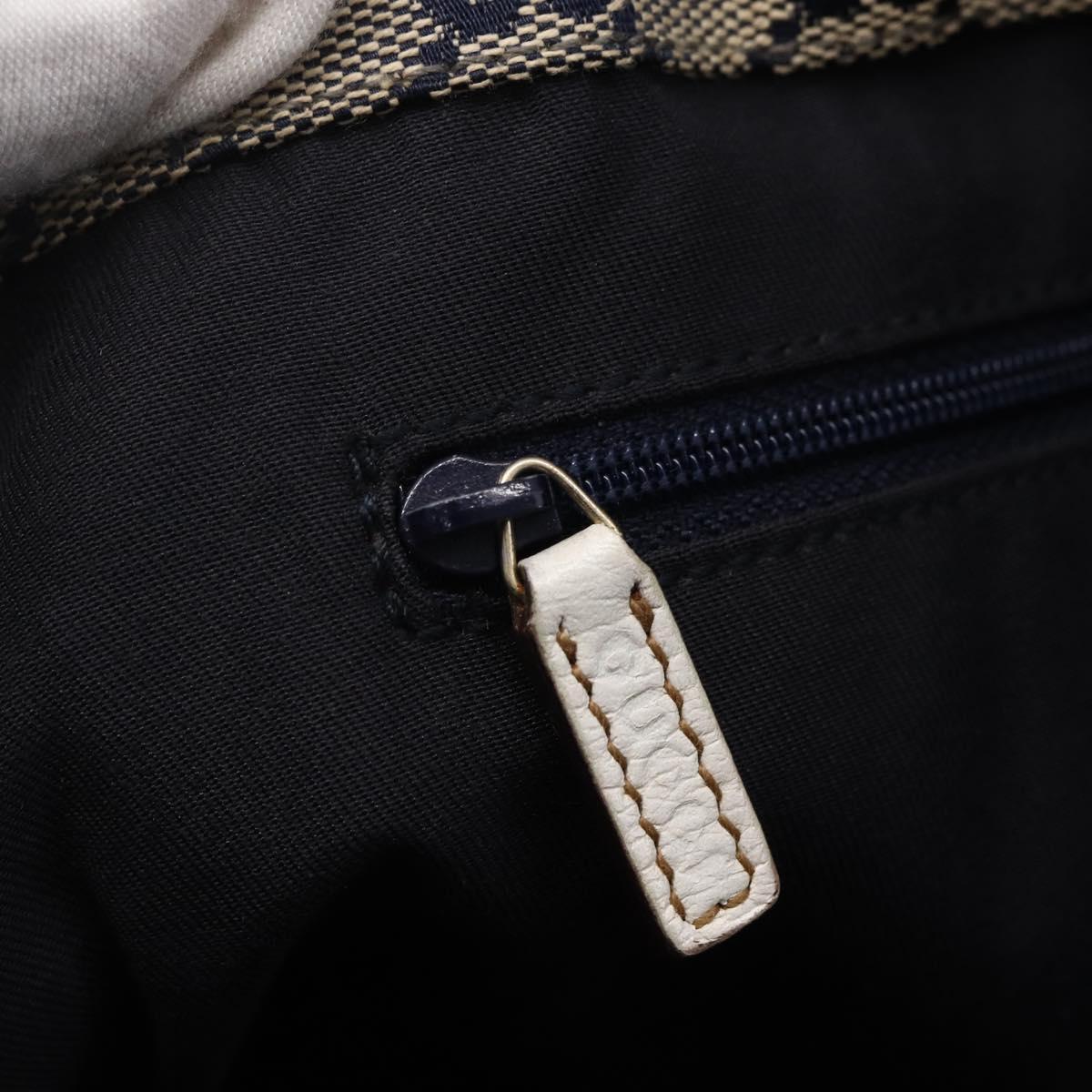 GUCCI Abbey Tote Bag Leather White Gold 141472 Auth fm4928