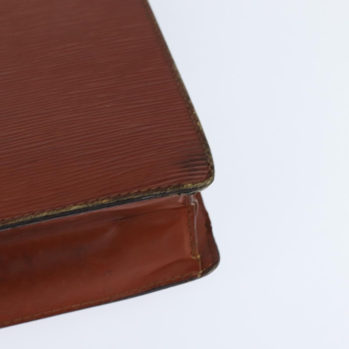 LOUIS VUITTON Epi Monceau 28 Hand Bag Brown M52123 LV Auth fm4929