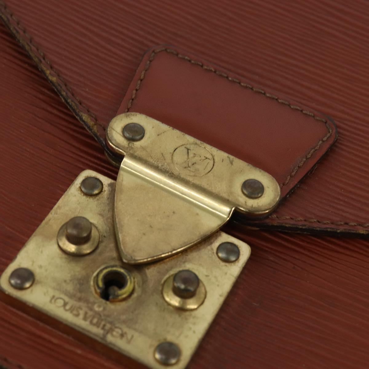 LOUIS VUITTON Epi Monceau 28 Hand Bag Brown M52123 LV Auth fm4929