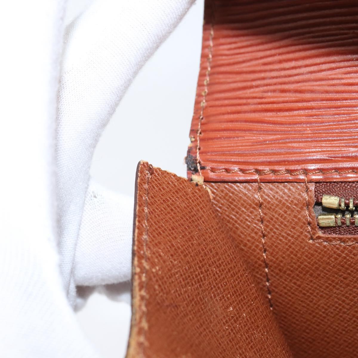 LOUIS VUITTON Epi Monceau 28 Hand Bag Brown M52123 LV Auth fm4929