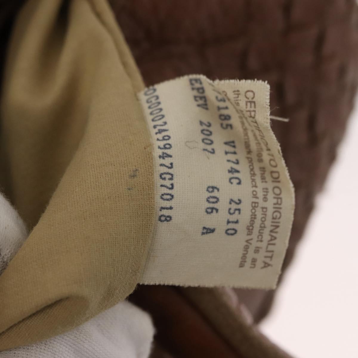 BOTTEGA VENETA INTRECCIATO Tote Bag Leather Brown Auth fm4936