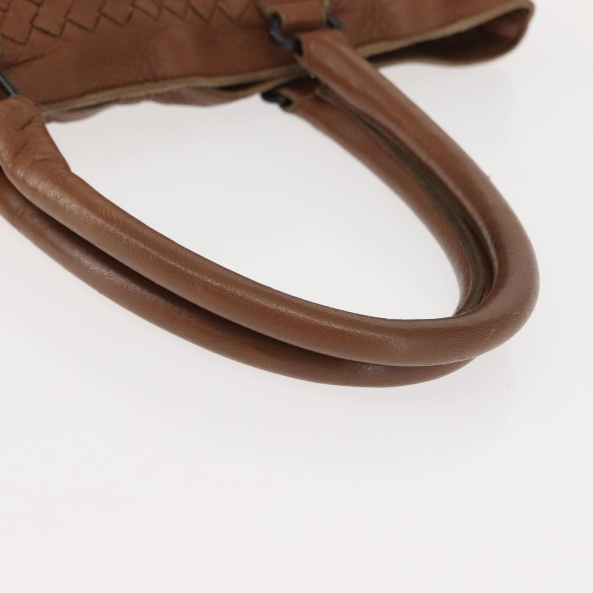 BOTTEGA VENETA INTRECCIATO Tote Bag Leather Brown Auth fm4936