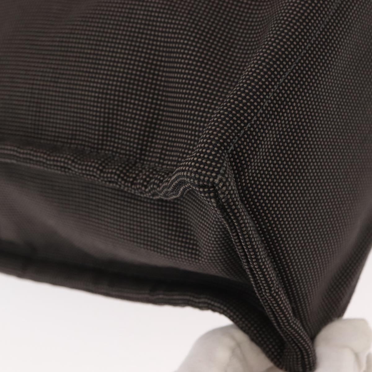 HERMES Her Line MM Hand Bag Canvas Gray Auth fm4937