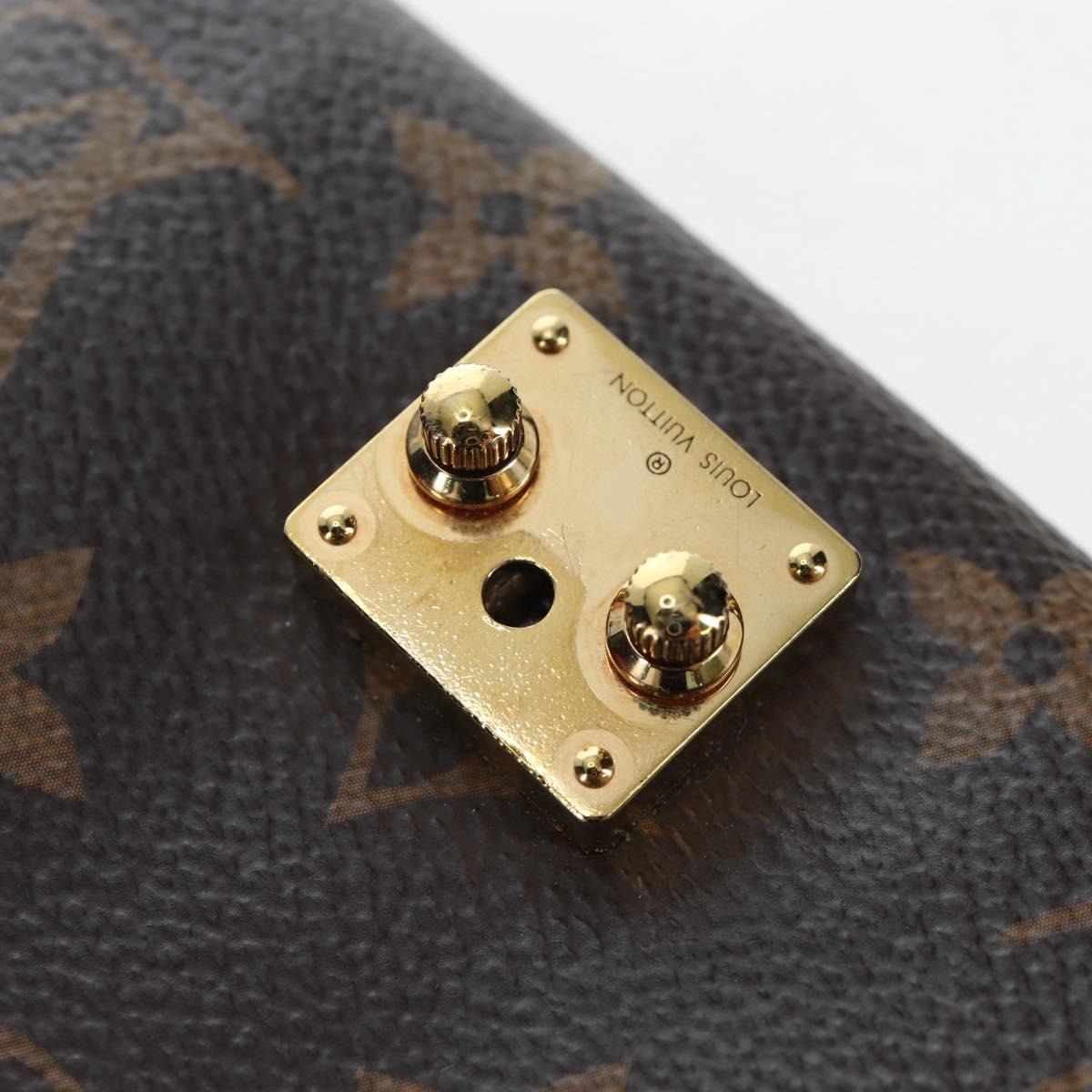 LOUIS VUITTON Monogram Noir Portefeuille Purse Compact Wallet M67478 Auth fm4941