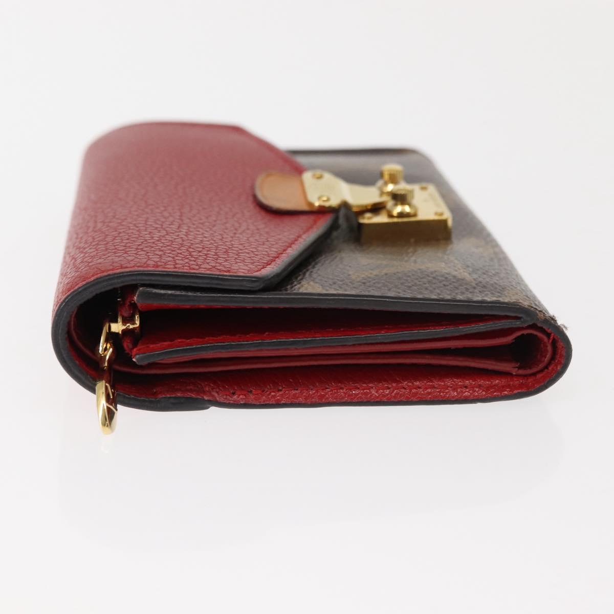 LOUIS VUITTON Monogram Noir Portefeuille Purse Compact Wallet M67478 Auth fm4941