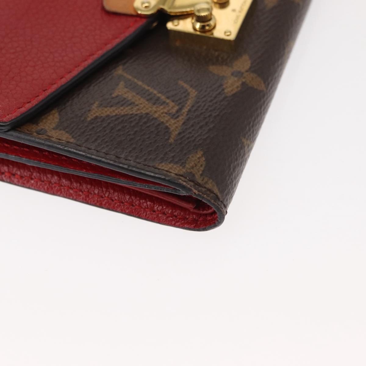 LOUIS VUITTON Monogram Noir Portefeuille Purse Compact Wallet M67478 Auth fm4941