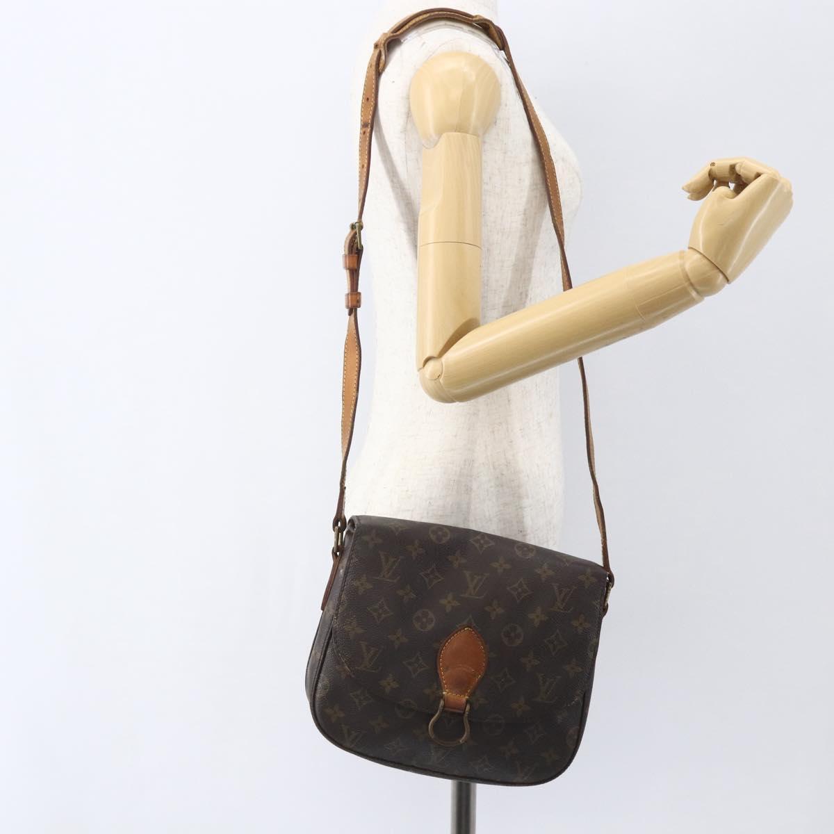 LOUIS VUITTON Monogram Saint Cloud GM Shoulder Bag M51242 LV Auth fm4946