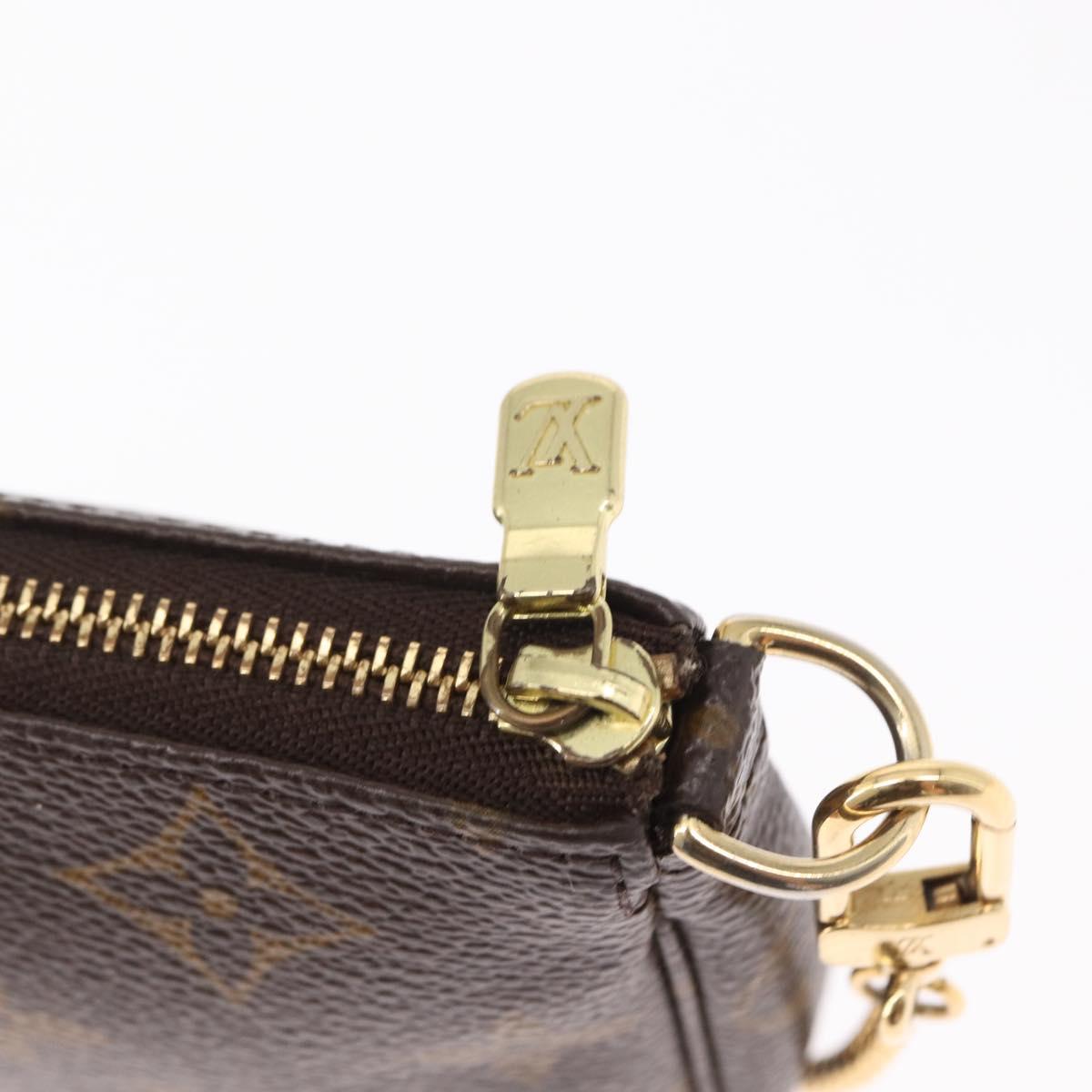 LOUIS VUITTON Monogram Mini Pochette Accessoires Pouch M58009 LV Auth fm4950