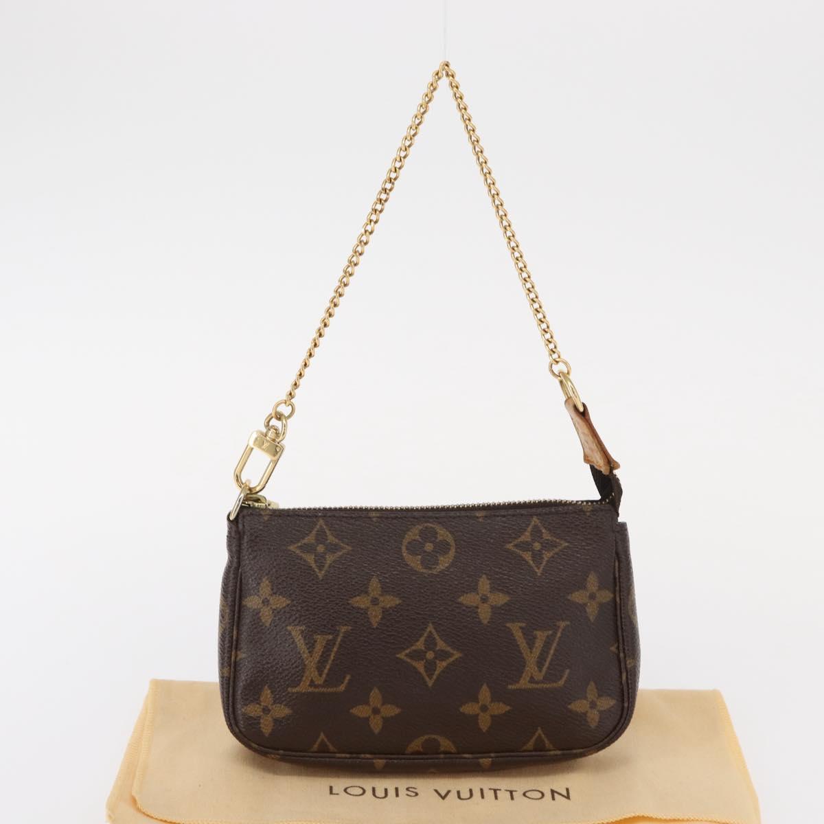 LOUIS VUITTON Monogram Mini Pochette Accessoires Pouch M58009 LV Auth fm4950