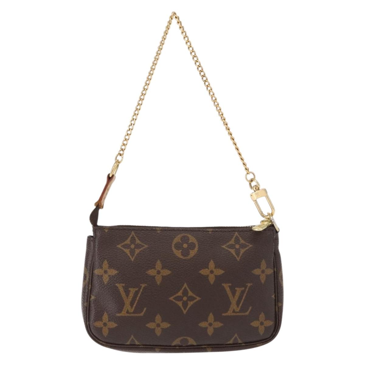 LOUIS VUITTON Monogram Mini Pochette Accessoires Pouch M58009 LV Auth fm4950