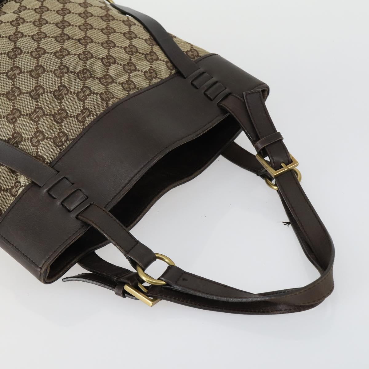 GUCCI GG Canvas Web Sherry Line Shoulder Bag 5 Set Beige Red Auth fm4976