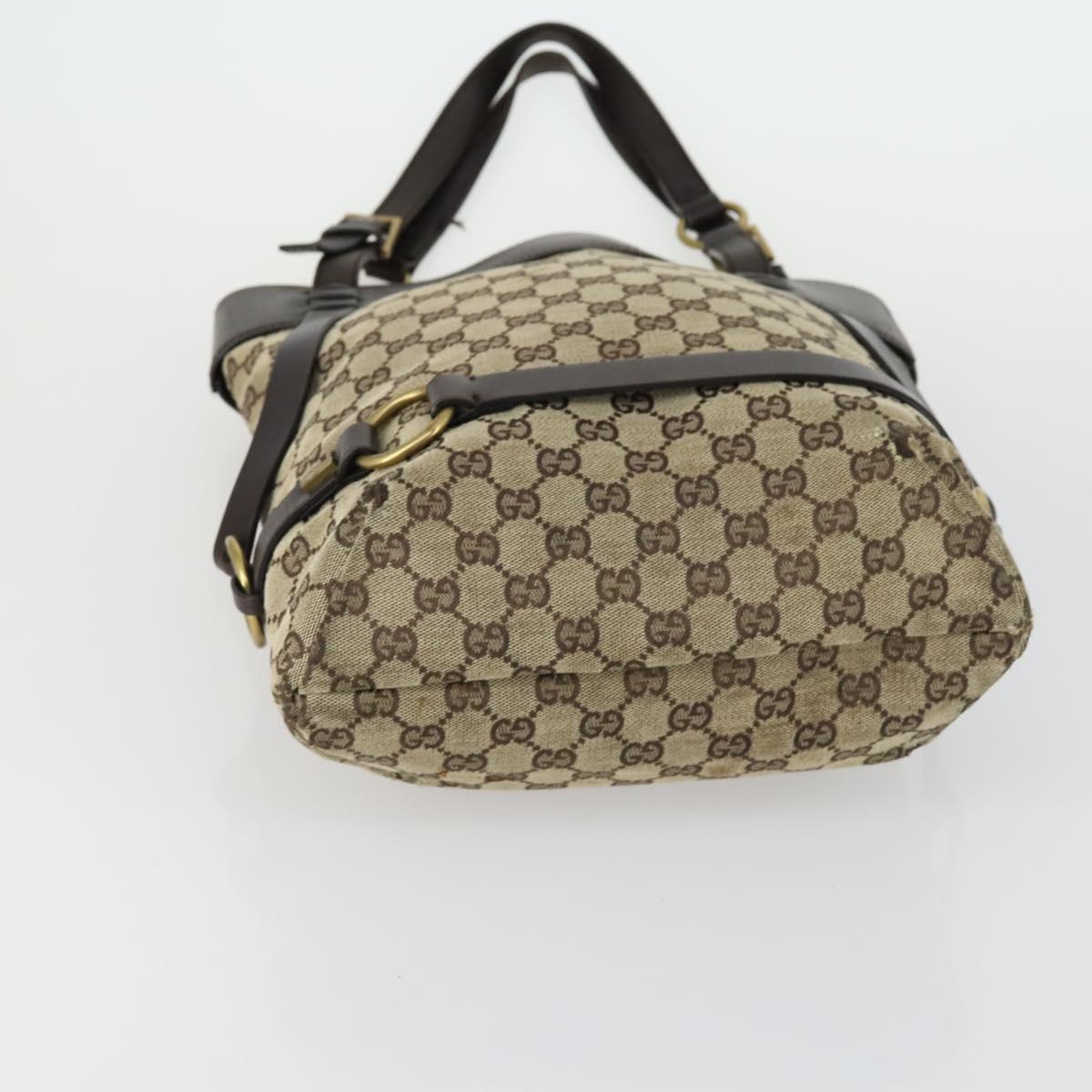 GUCCI GG Canvas Web Sherry Line Shoulder Bag 5 Set Beige Red Auth fm4976