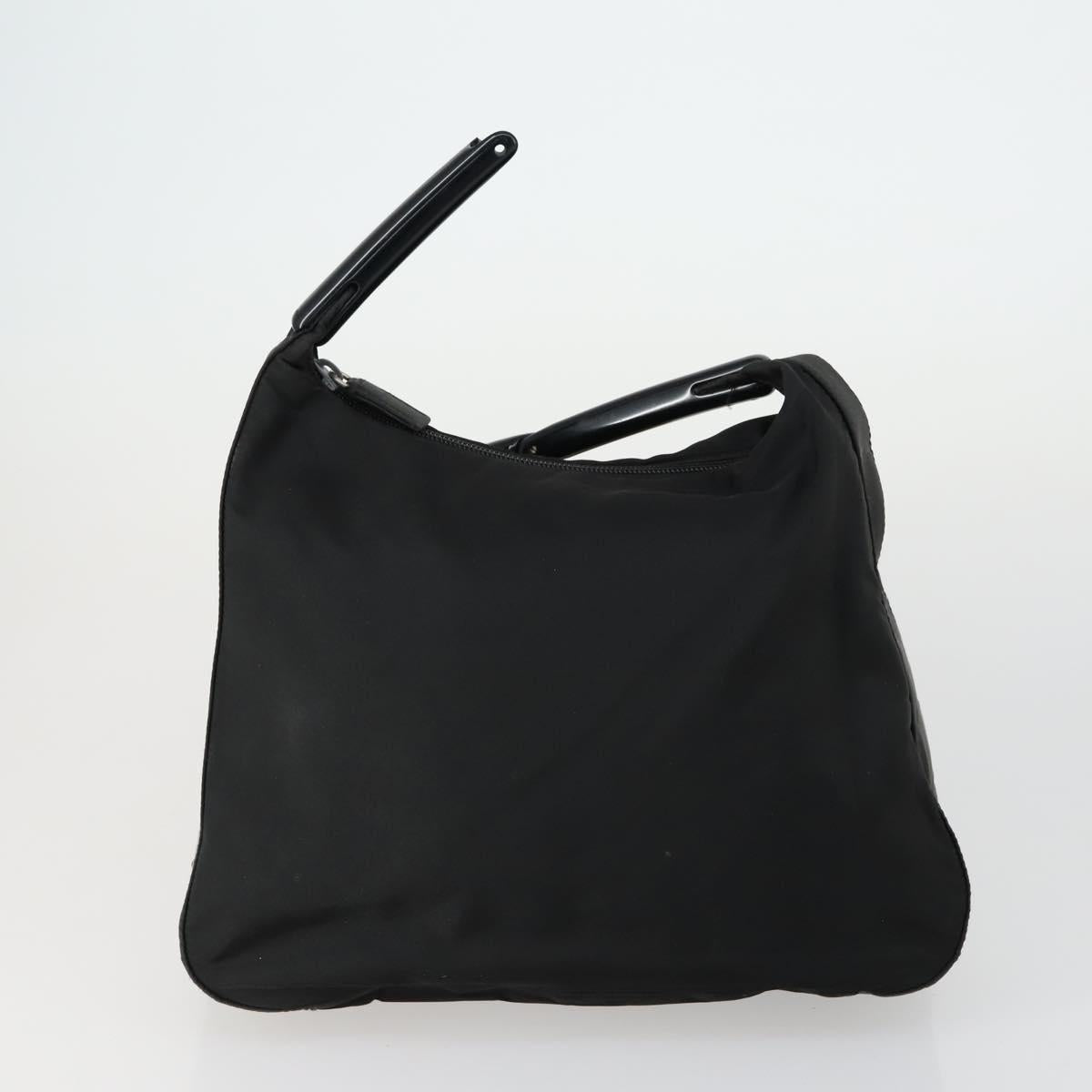 PRADA Hand Bag Nylon Canvas 6 Set Black Beige Red Auth fm4988