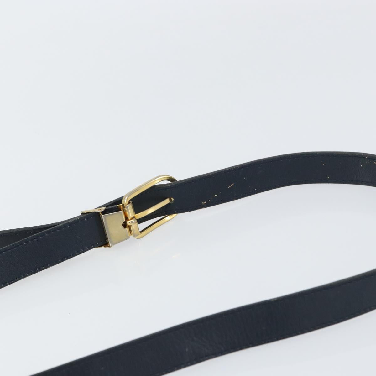 Christian Dior Honeycomb Canvas Shoulder Bag Navy Gold Auth fm5004