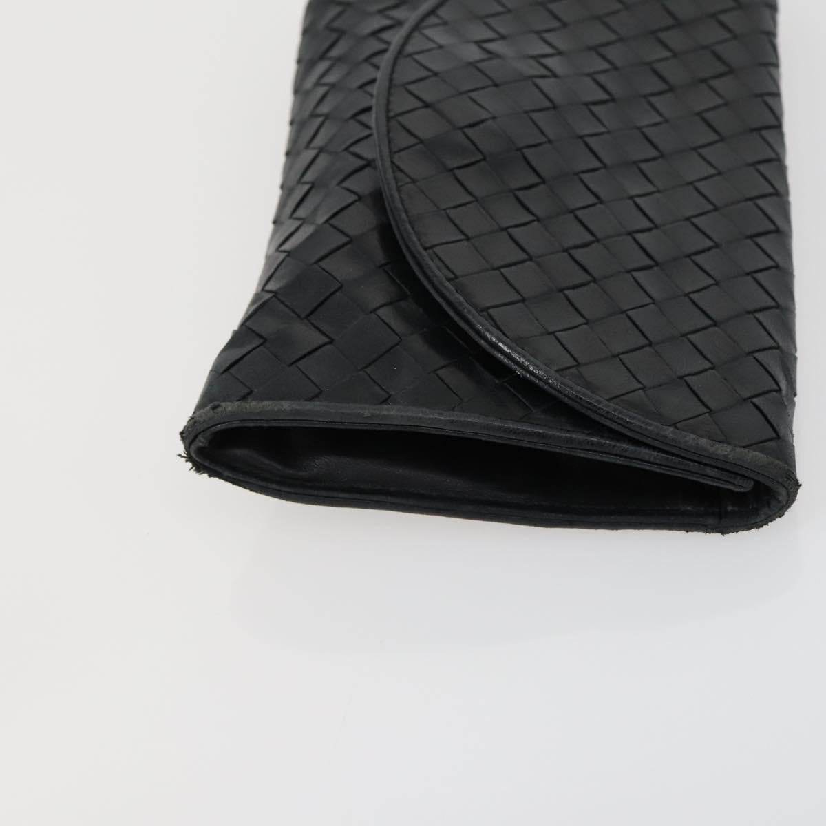 BOTTEGA VENETA INTRECCIATO Bag Leather Nylon 3 Set Beige Black Auth fm5006