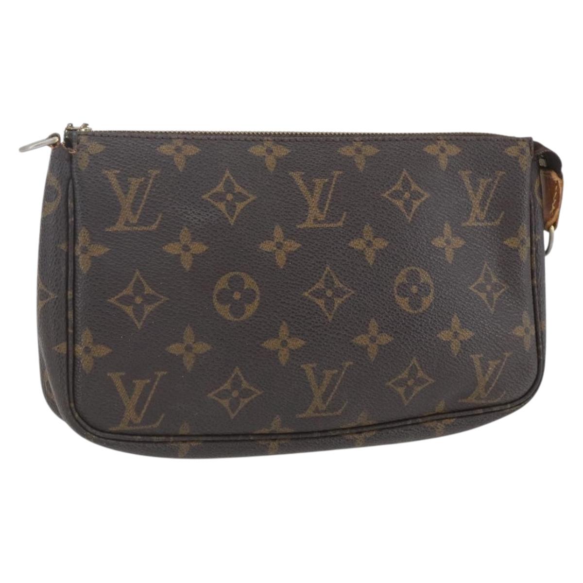 LOUIS VUITTON Monogram Pochette Accessoires Pouch M51980 LV Auth fm5031