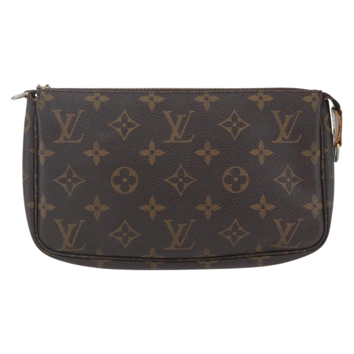 LOUIS VUITTON Monogram Pochette Accessoires Pouch M51980 LV Auth fm5031