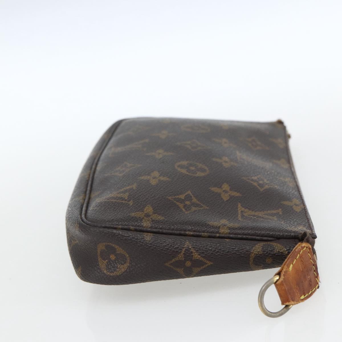 LOUIS VUITTON Monogram Pochette Accessoires Pouch M51980 LV Auth fm5031