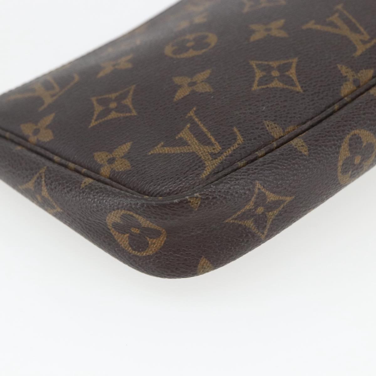 LOUIS VUITTON Monogram Pochette Accessoires Pouch M51980 LV Auth fm5031
