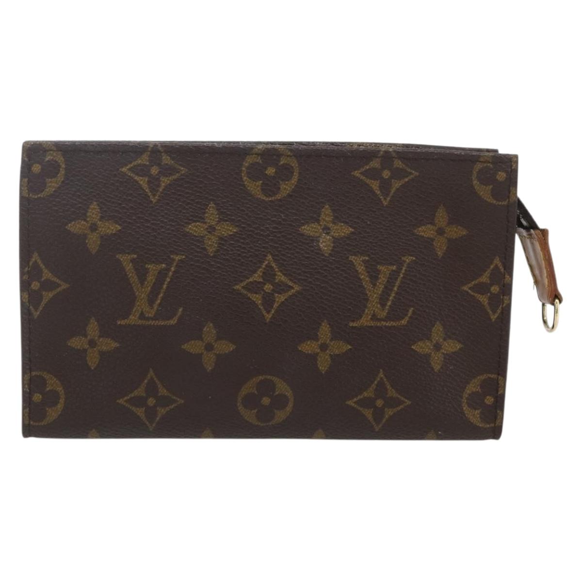 LOUIS VUITTON Monogram Bucket PM Accessory Pouch LV Auth fm5032