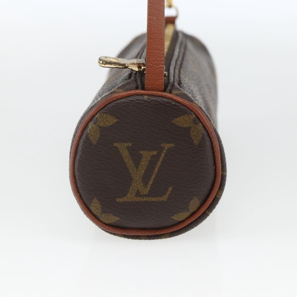 LOUIS VUITTON Monogram Papillon Pouch LV Auth fm5035
