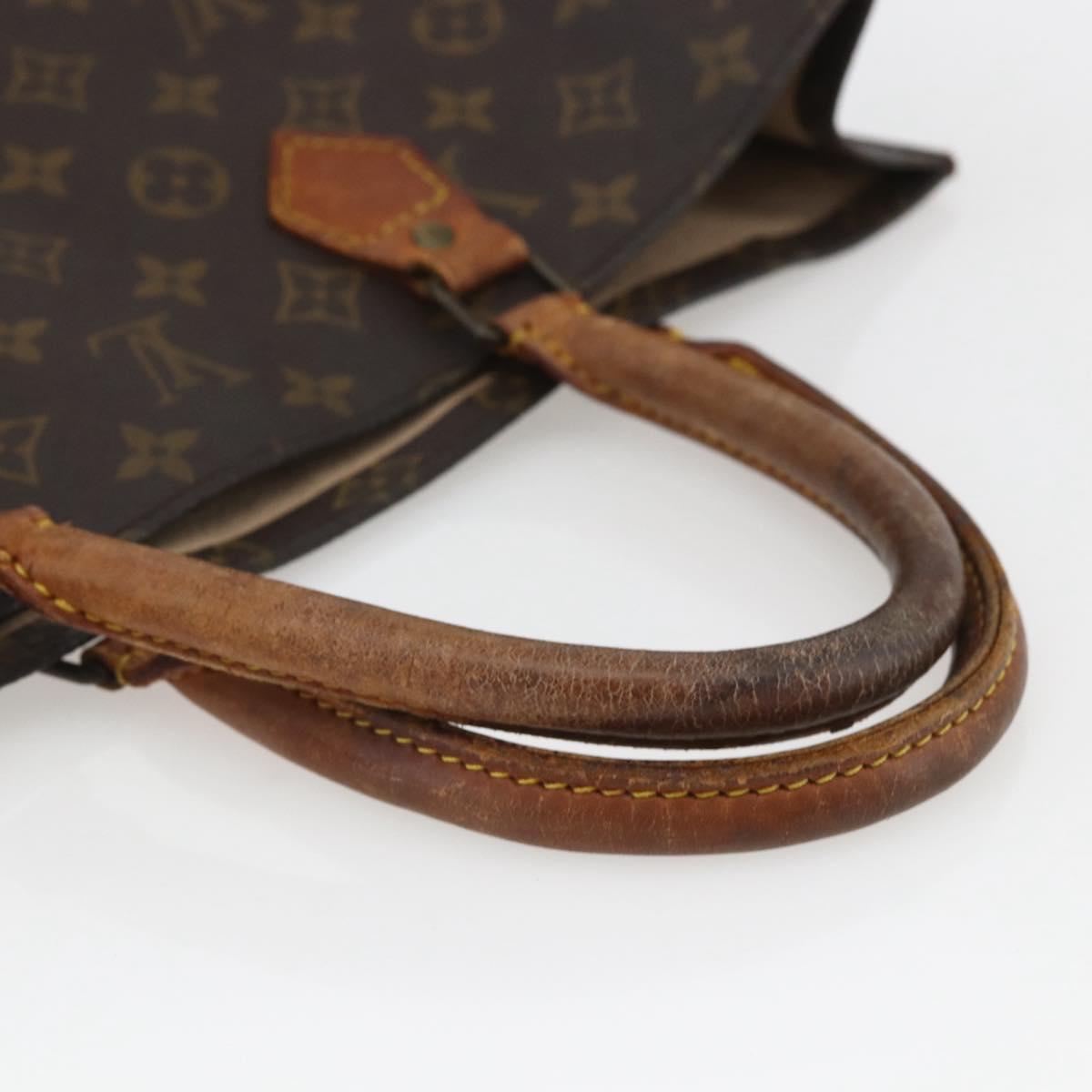 LOUIS VUITTON Monogram Sac Plat Hand Bag M51140 LV Auth fm5042
