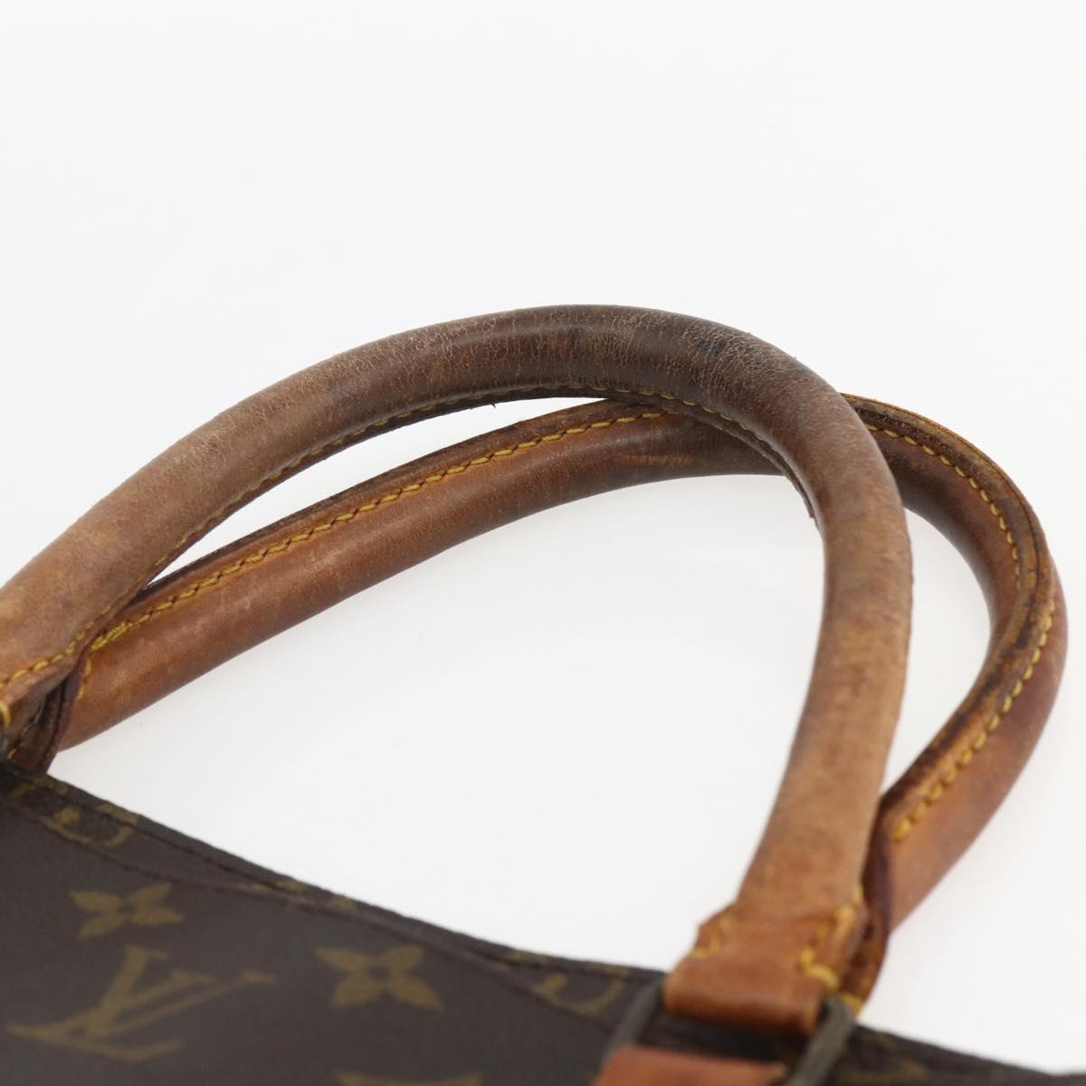 LOUIS VUITTON Monogram Sac Plat Hand Bag M51140 LV Auth fm5042