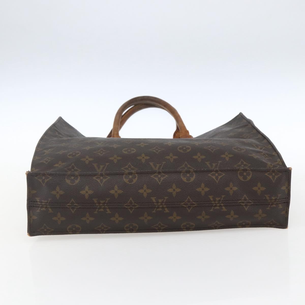 LOUIS VUITTON Monogram Sac Plat Hand Bag M51140 LV Auth fm5042