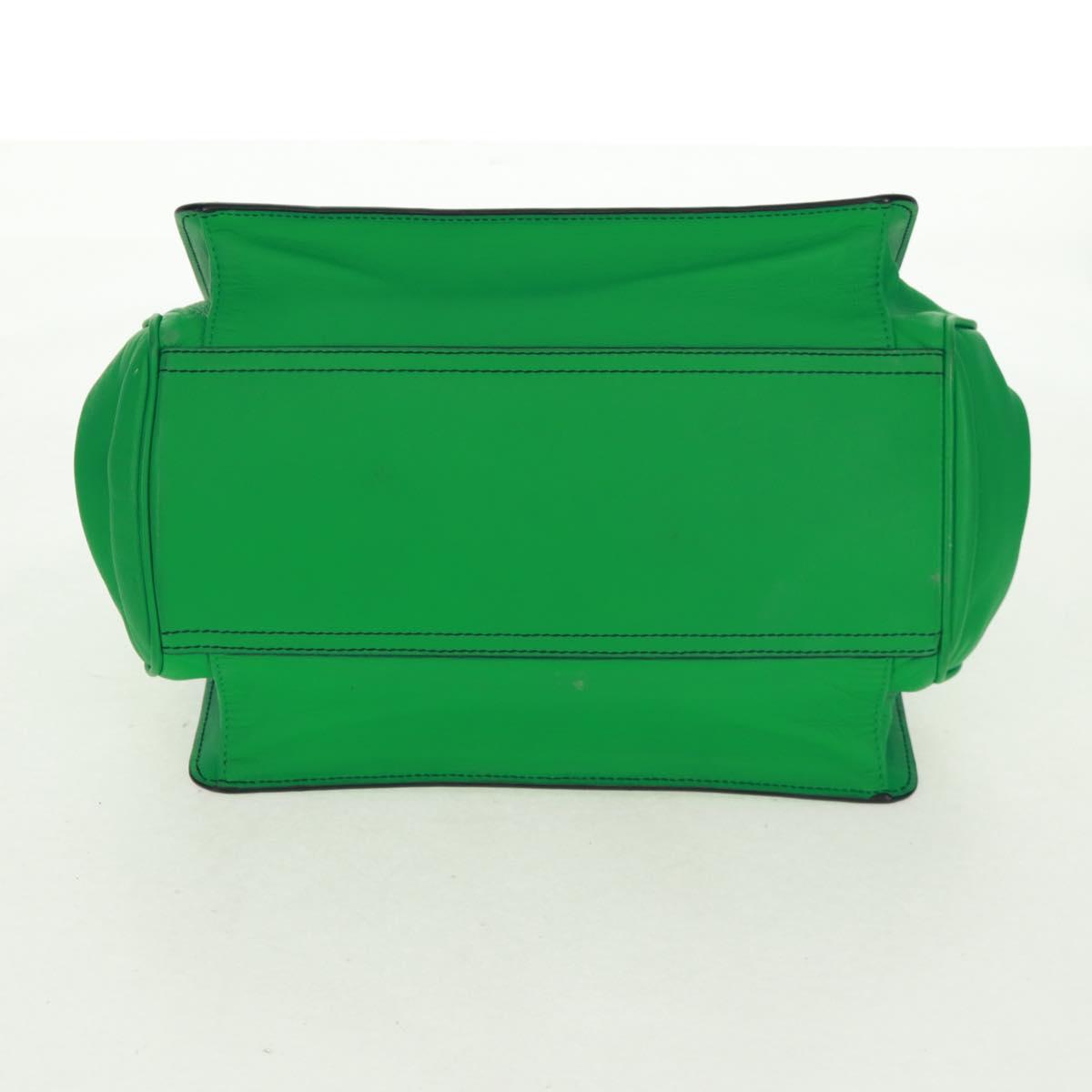 BOTTEGA VENETA INTRECCIATO Hand Bag Leather Green Auth fm5052V