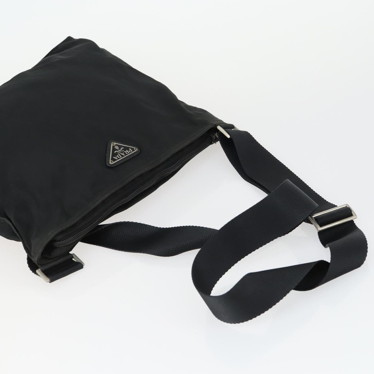 PRADA Bag Nylon 5 Set Black Khaki blue Auth fm5059