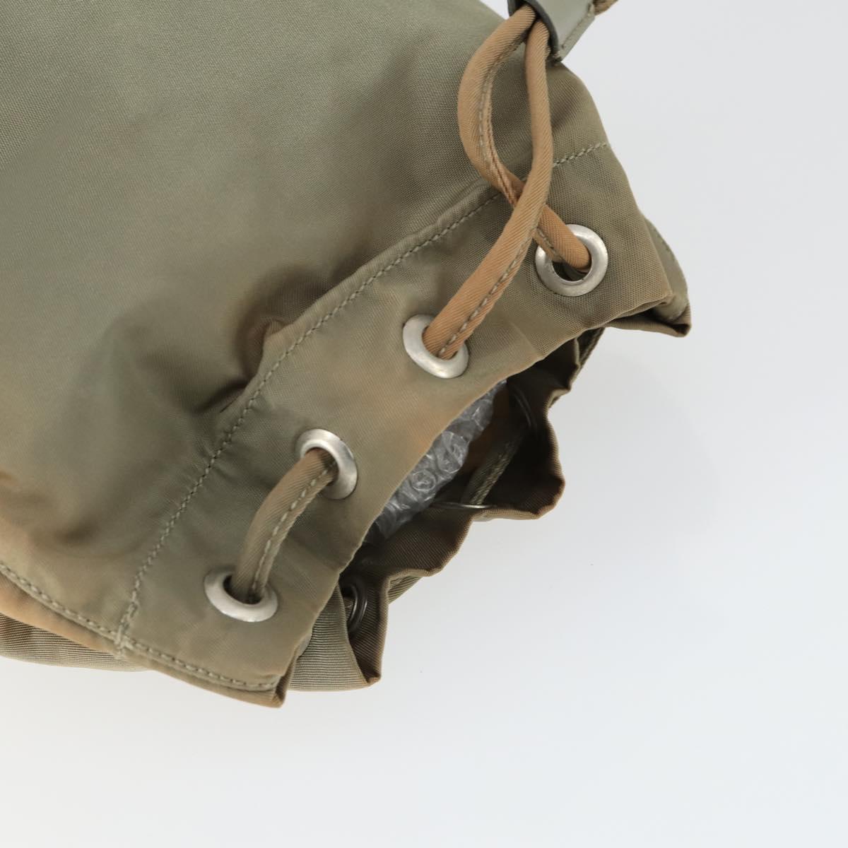 PRADA Bag Nylon 5 Set Black Khaki blue Auth fm5059