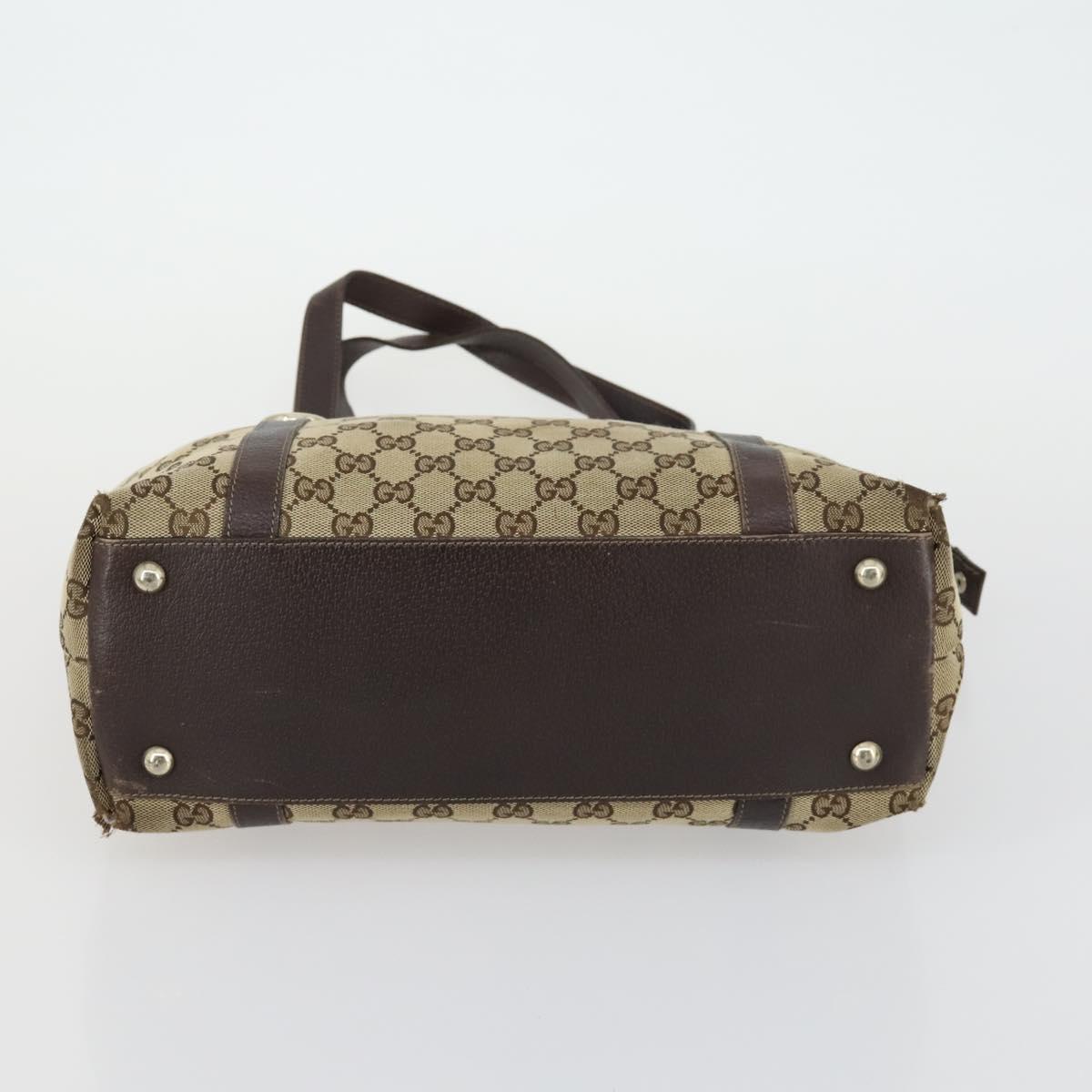 GUCCI GG Canvas Web Sherry Line Bag Sherry Line 4 Set Beige Pink Auth fm5060