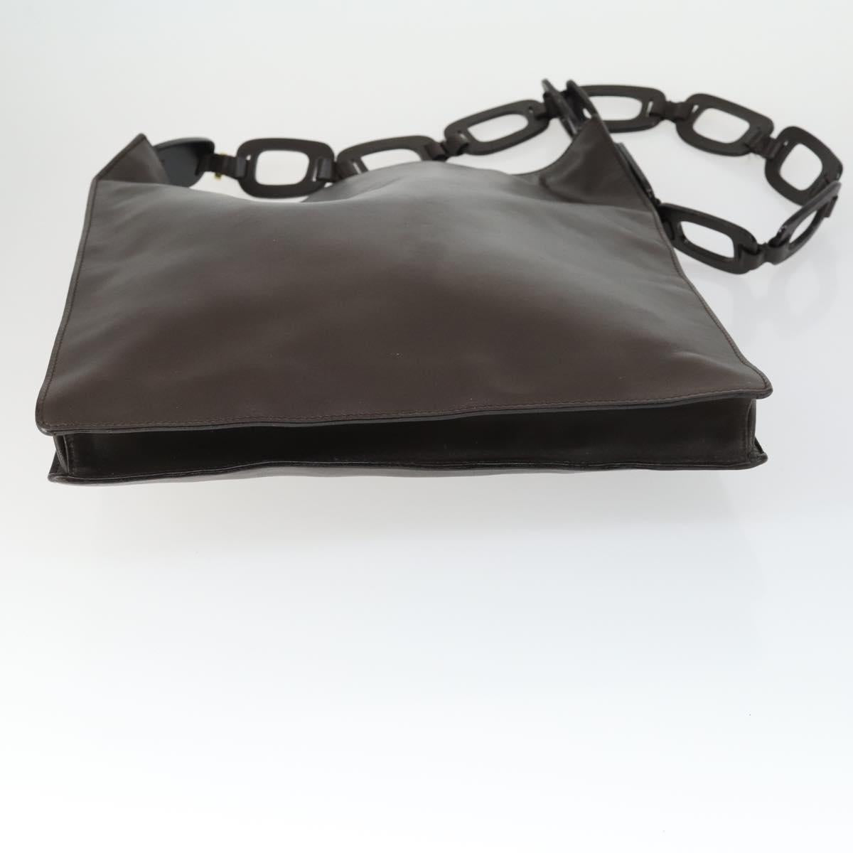 GUCCI Micro GG Canvas GG Micro Supreme Bag Leather 3 Set Navy Brown Auth fm5061