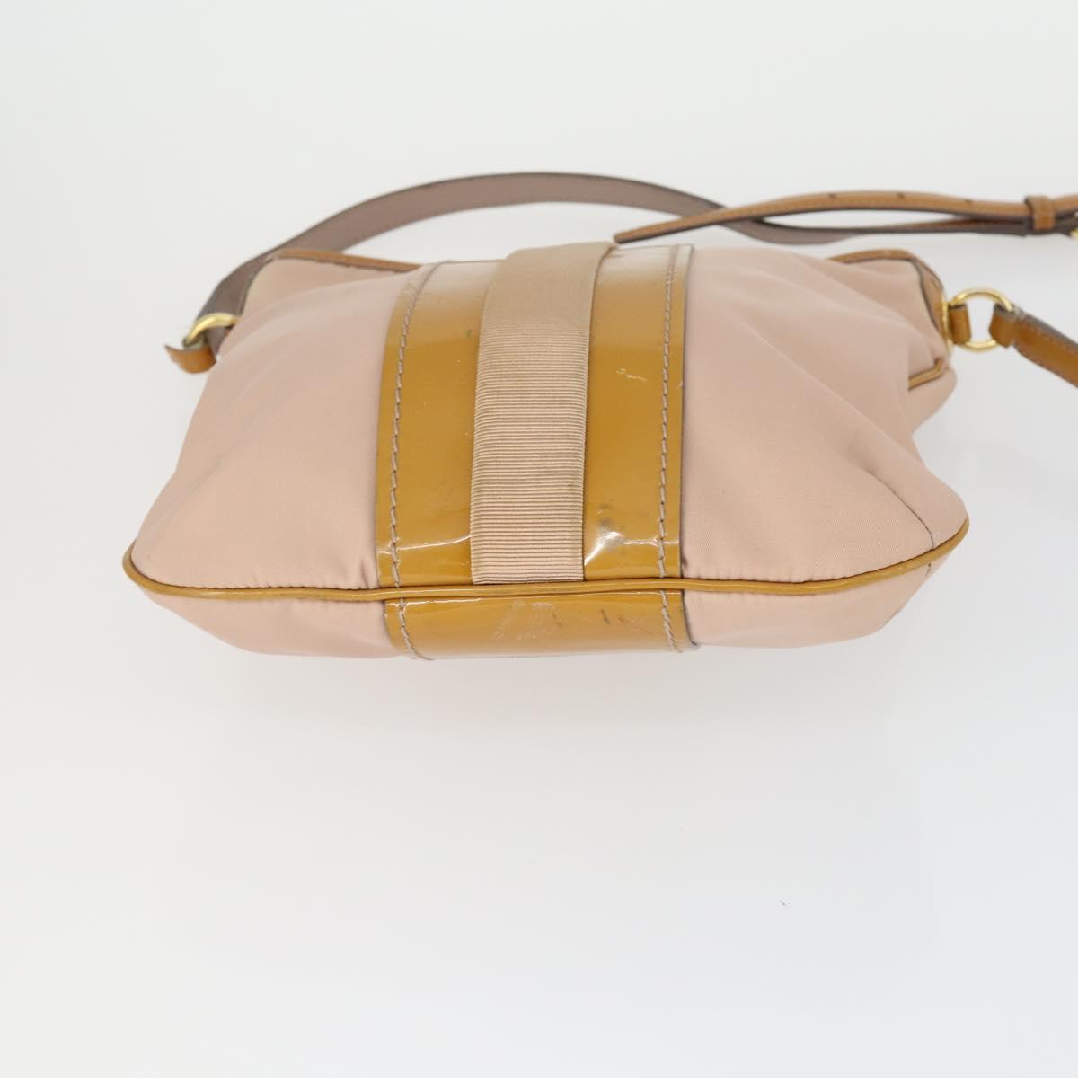 Salvatore Ferragamo Vala Bag Leather nylon 3 Set Beige Brown Auth fm5064
